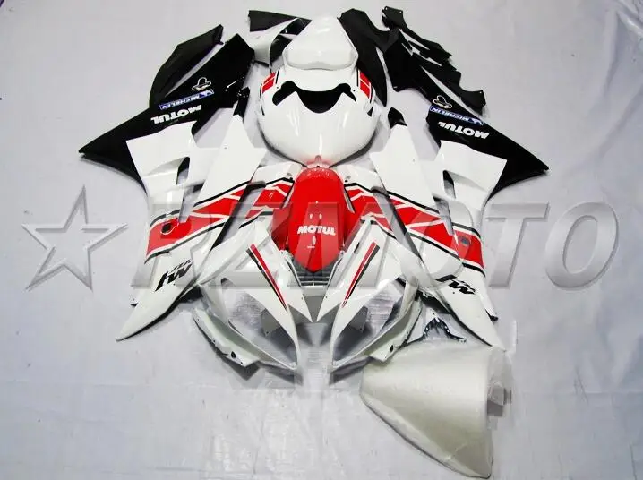 

4Gifts New ABS Full fairing kits for YAMAHA YZF-R6 2006 2007 fairings set YZF R6 06 07 Injection Mold custom red white black