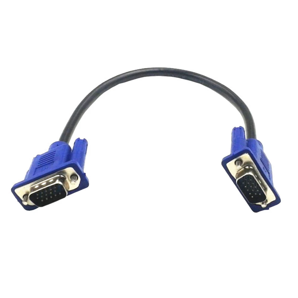 2020 new 30cm Male to Male VGA Extension Cable Cord for PC Computer Monitor Projector dropshipping