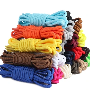 

1 Pair 21 Colors Classic Shoelaces Round Polyester Solid Sneakers Shoelace Casual Sports Boots shoe Laces 90cm/120cm/150cm