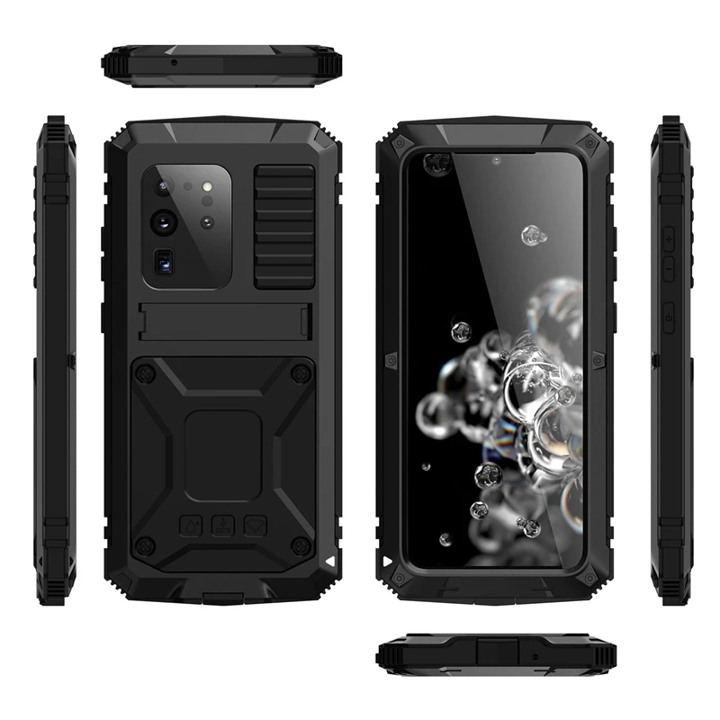 Роскошный 360 полноразмерный защитный чехол для Samsung Galaxy S20 Plus Note 20 Ultra Алюминиевые