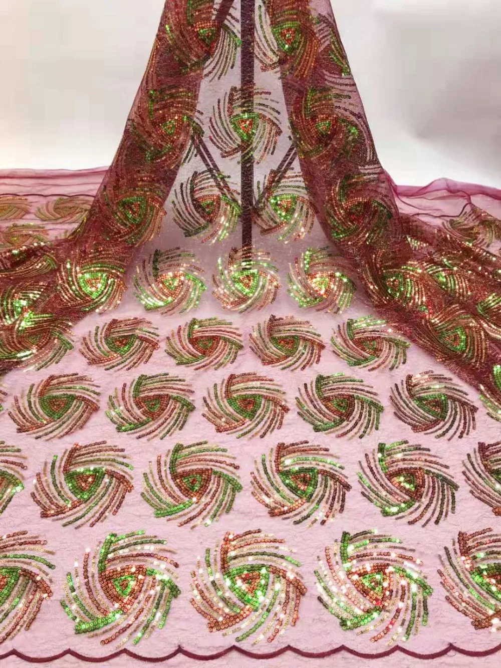 2019 African  french Laces cord lace cotton lace Nigerian 3D Guipure  High-quality  African French Net Lace Fabric (3)