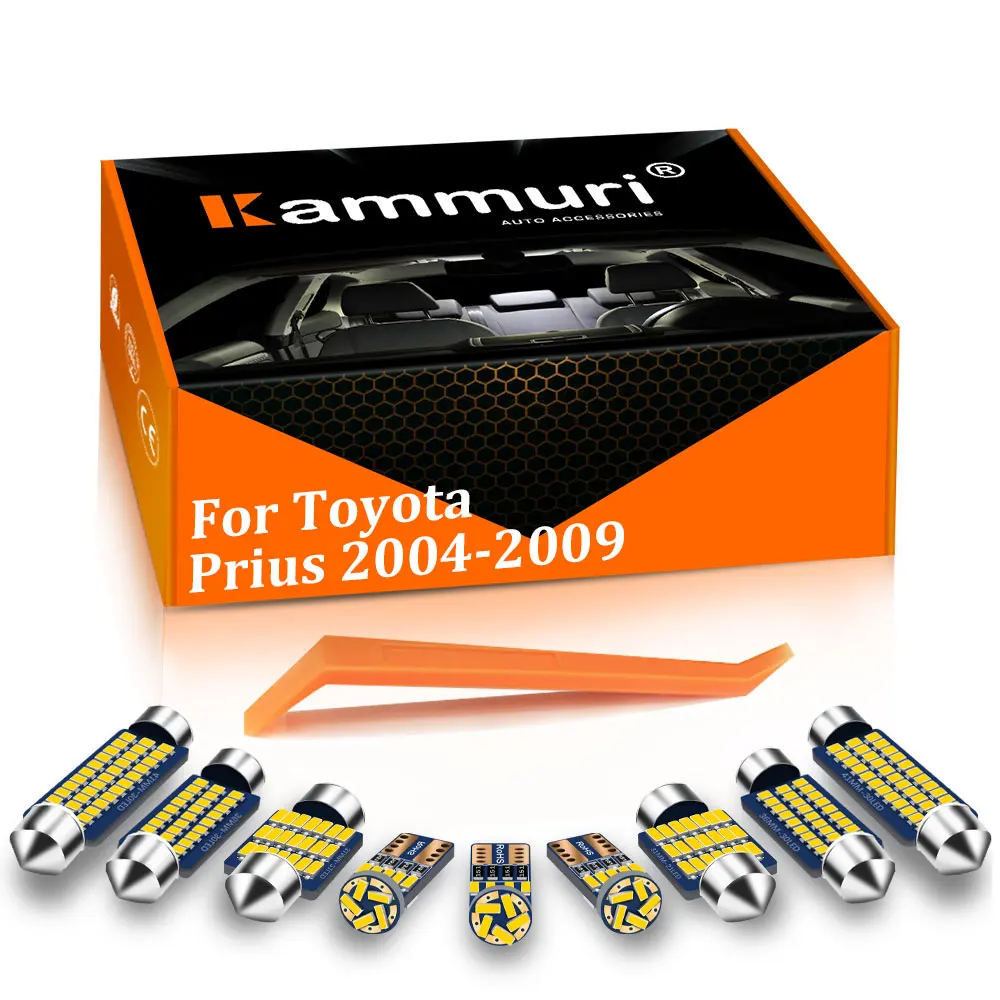 Kammuri 15 шт. белый Canbus для 2004 2005 2006 2007 2008 2009 Toyota Prius 20 NHW20 P20 светодиодный внутренняя