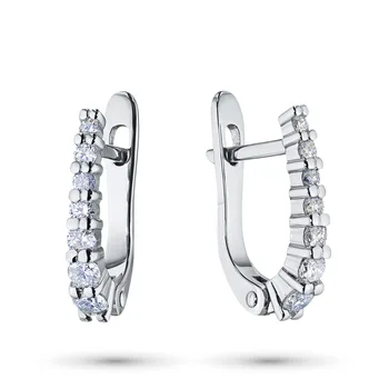 

Earrings in white gold with diamonds e0901sg04201605