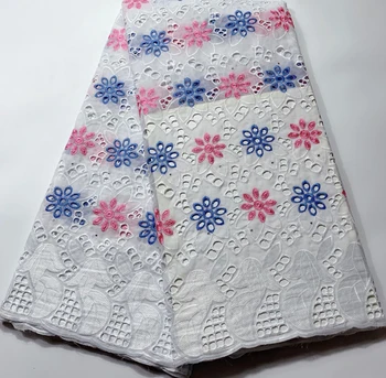 

New Arrival Small Holes Design Dubai Lace African Nigerian Dry Lace Fabric Real Swiss Voile Lace In Switzerland Bridal FSH065
