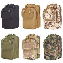 800D нейлоновая сумка для походов, бега, талии, мобильного телефона, многофункциональная сумка Molle, военный пояс, сумка для инструментов, тактические сумки для мобильного телефона