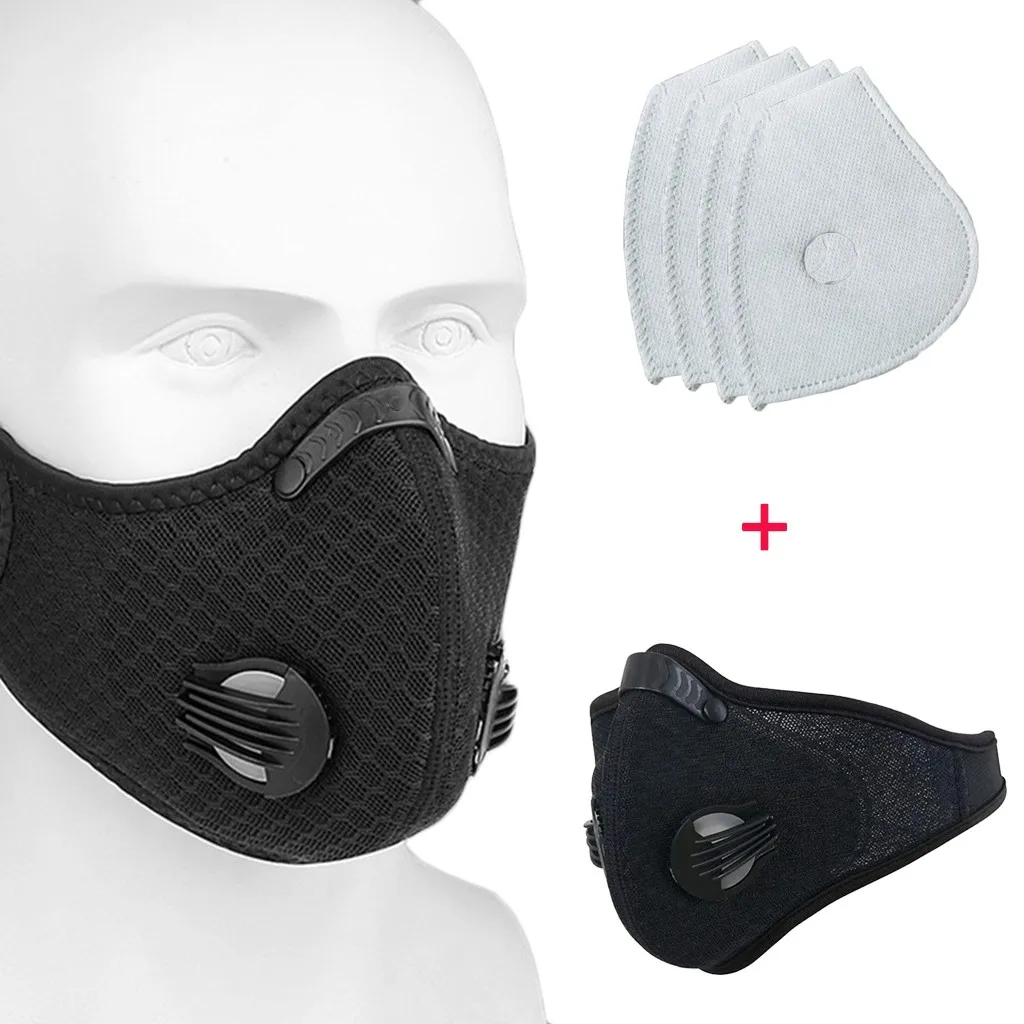 wholesale Outdoor Anti-dust Half Face Mouth-muffle Windproof for Bicycle SkiingCotton Cloth Reusable Face Mouth scarf Reusable