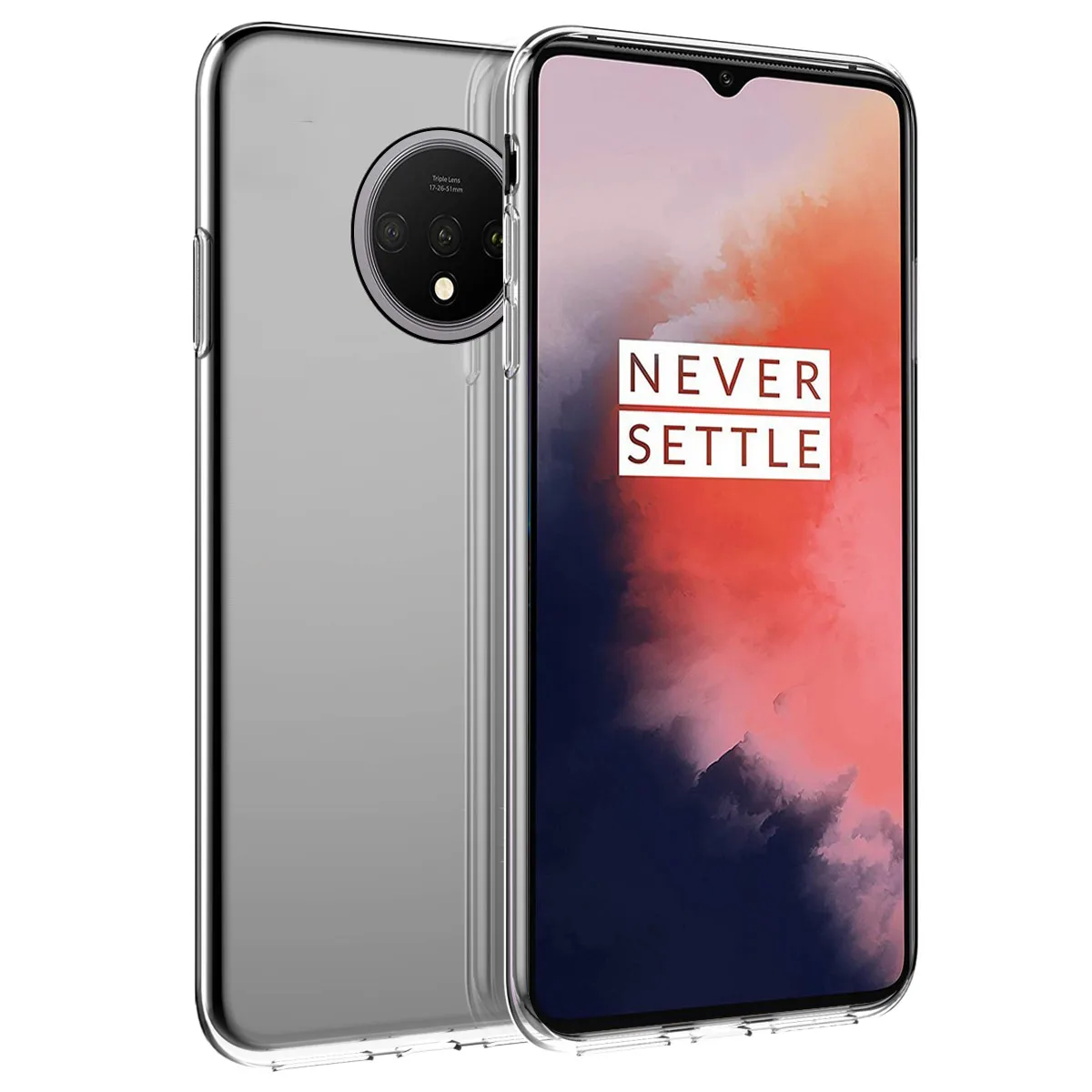 Для OnePlus 7T 8 чехол прозрачный мягкий бесцветный ТПУ Бампер Защитный Тонкий задний