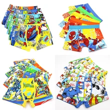 5 шт./лот, Детские эластичные трусы из хлопка с рисунком автомобиля, детские трусы, нижнее белье для мальчиков