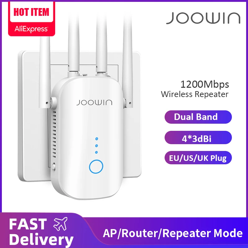 JOOWIN WLAN Repeater WLAN Verstärker 300Mbit/s 2,4GHz WiFi Range Extender JOOWIN WLAN Repeater WLAN Verstärker 300Mbit/s 2,4GHz WiFi Range Extender