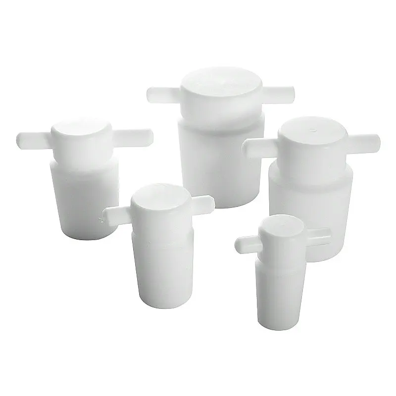 1pcs Lab PTFE Standard Plug with Handle,PTFE seal plug use for pear shaped fractal funnel Size 14/16/19/24/29/34/40#
