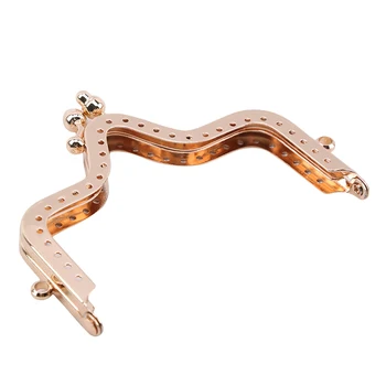 

Metal Purse Frame Handmade Fabric DIY The Mouth Gold Package Coin Purs Crown Shape Kiss Clasp Lock Gold Silver Color