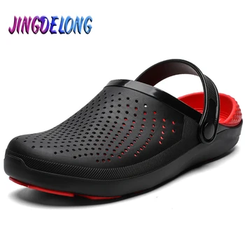 

Fashion Summer Men's Sandals Croc Clogs Men's Beach Sandals Slip-on Men's Sandals Crocks Breathable Men's Water Shoes