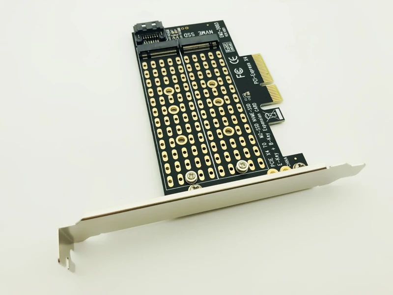 M.2 NVMe SSD NGFF к PCIE X4 адаптер M Key B двойная интерфейсная карта поддержка PCI Express 3 0 2230 2242