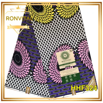 

LADY DRESS DIY FABRIC WAX FABRIC RONVITAL WAX FABRIC HIGH QUALITY 100% COTTON MATERIAL DIY FABRICS 6YARDS/LOT FREE SHIPPING