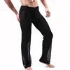 KWAN.Z pijama hombre see through pajama pants soild thin pyjama homme sleepwear pajama pants men nightwear lounge ► Photo 2/6