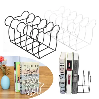 

New Bookends Iron Art Magazine Bookshelf Nordic Book Display Sundry Storage Wall-mounted Decoration Star File Organizer