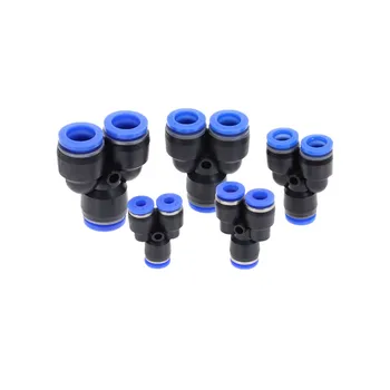 

1PC "Y" Pneumatic Connector PY4 PY6 PY8 PY10 PY12 PY14 PY16 Tee Union Push In Fitting for Air Pipe joint OD 4 6 8 10 12MM