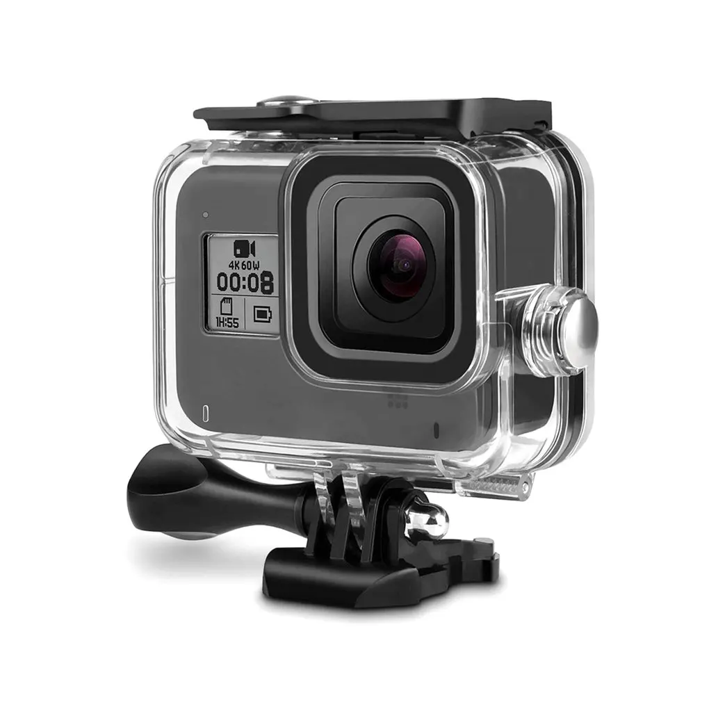 40 м/60 м подводный водонепроницаемый чехол для GoPro Hero 8 защитный чехол Корпус черный объектив камеры фильтры Дайвинг Плавательный набор
