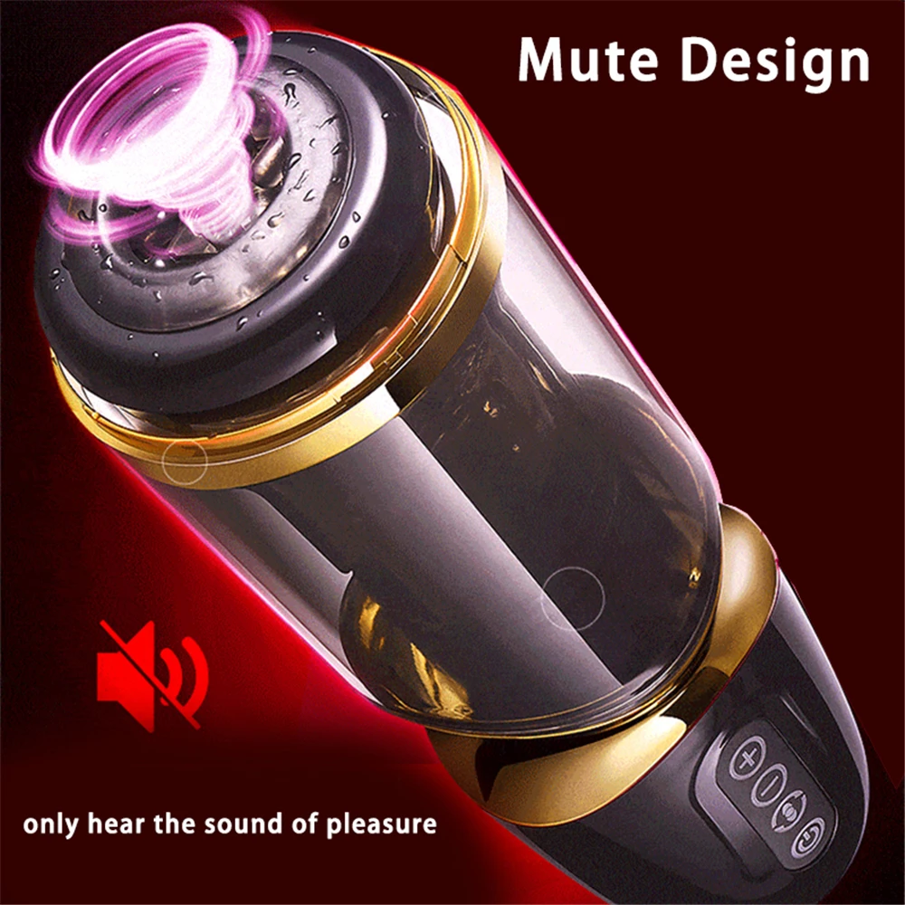 Sex Toys For Men Automatic Telescopic Rotation Male Masturbator Heating Voice Cup Vagina Real Pussy Adult Masturbation Vibrator (5)