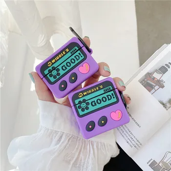 

Retro Cute Pager Case For Apple Airpods Cover Soft Silicone Bluetooth Earphone Case For Airpod 1/2 pro Headphone Case Box Funda