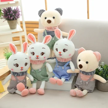 

30cm Cute Cartoon Rabbit Bear Doll Soft Plush Toys For Children Rabbit Sleeping Mate Stuffed Plush Animal Baby Toys For Infants