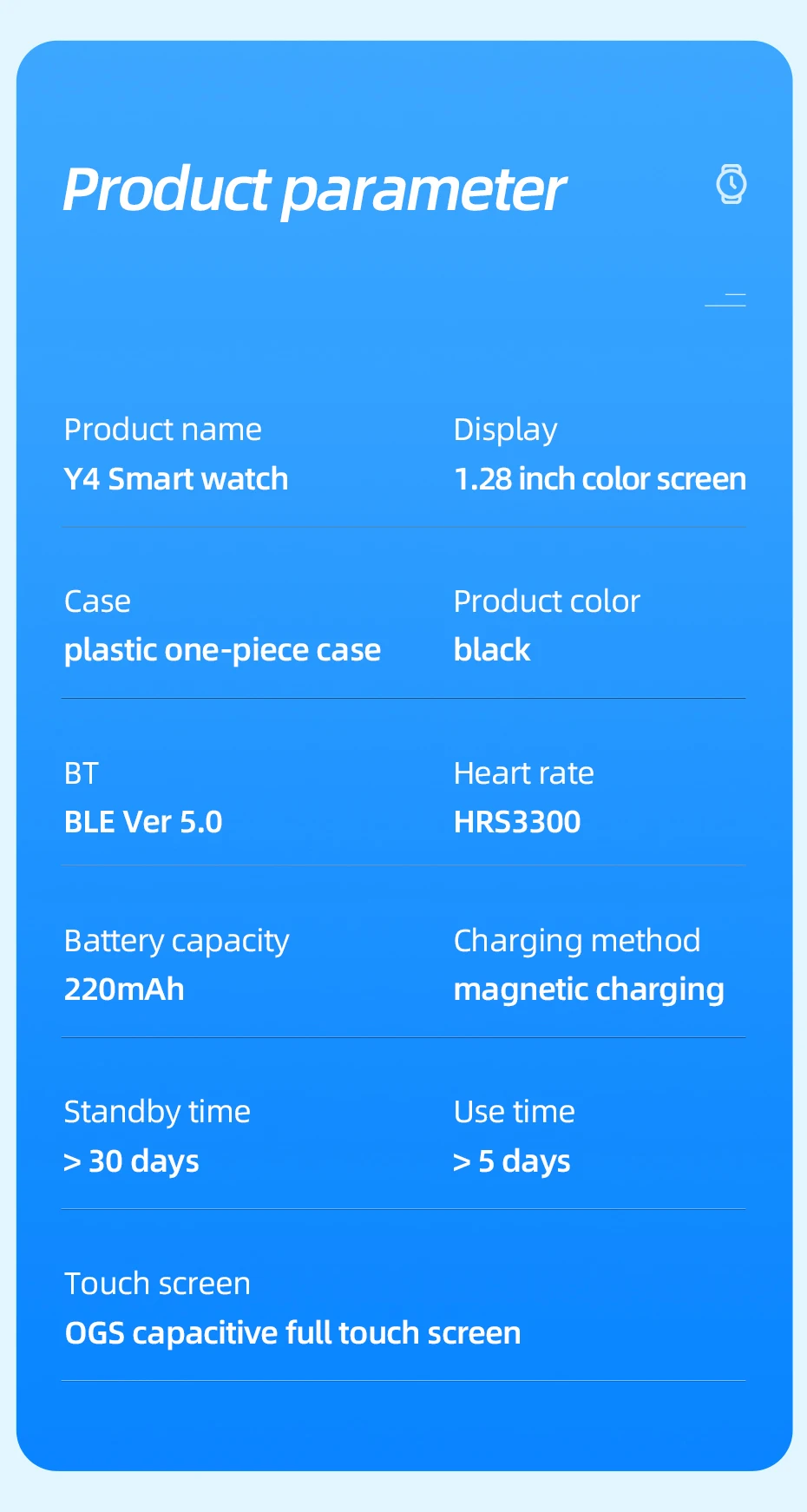 smartwatch esportivo masculino e feminino com bluetooth,