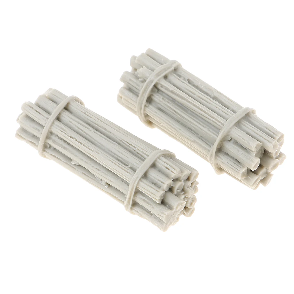 1:35 Resin Soldier WWII Scenery Layout Accessory Bundled Timber Models DIY Parts