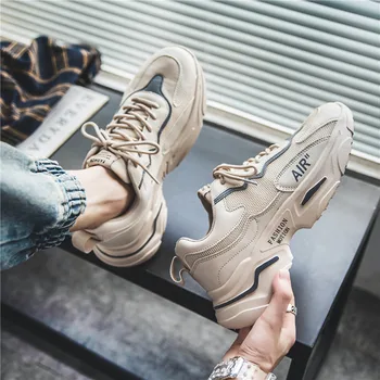 

FGXZQ Korean Men Trendy Sneakers Fashion All-match Student Casual Board Shoes Outdoor Light 2020 Men's Walking Sneakers Tenis