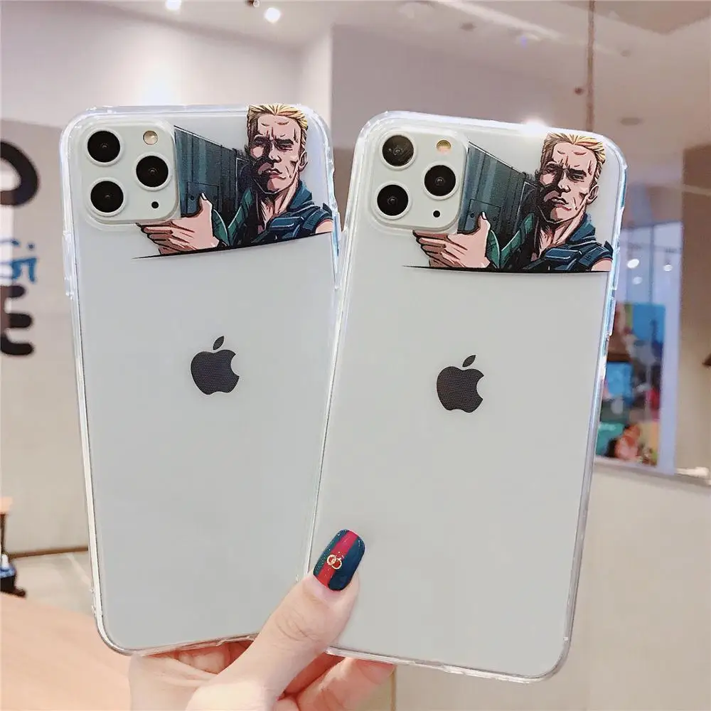 Джон зажигательного аппарата смешная прозрачная чехол для телефона iPhone 11 11Pro MAX