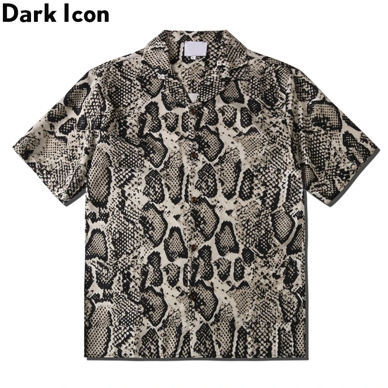

Dark Icon Snake Hawaiian Shirt 2020 Summer Vintage Shirts for Men Streetwear Clothing