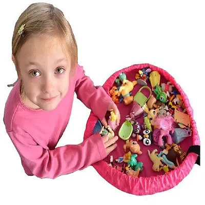 Новая сумка для хранения игрушек Органайзер ковер коробка для кукол портативный детский игровой коврик