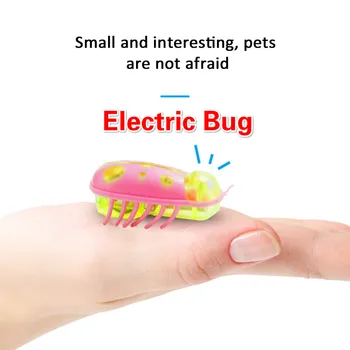 

Pet Electronic Insect Toy Random Color Cats And Dogs Toys Electric Toothbrush Bug Mini Nano Bug Jumping Bug Electronic Mouse