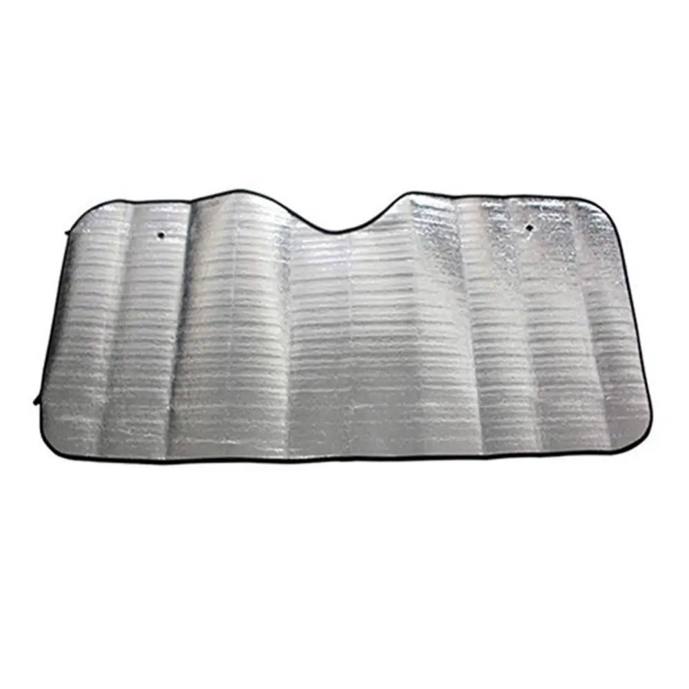 Car Sunshade Sun Visor 1Pc Silver Color Foldable Car Windshield Visor Cover Front Rear Block Window Sun Shade Accessories