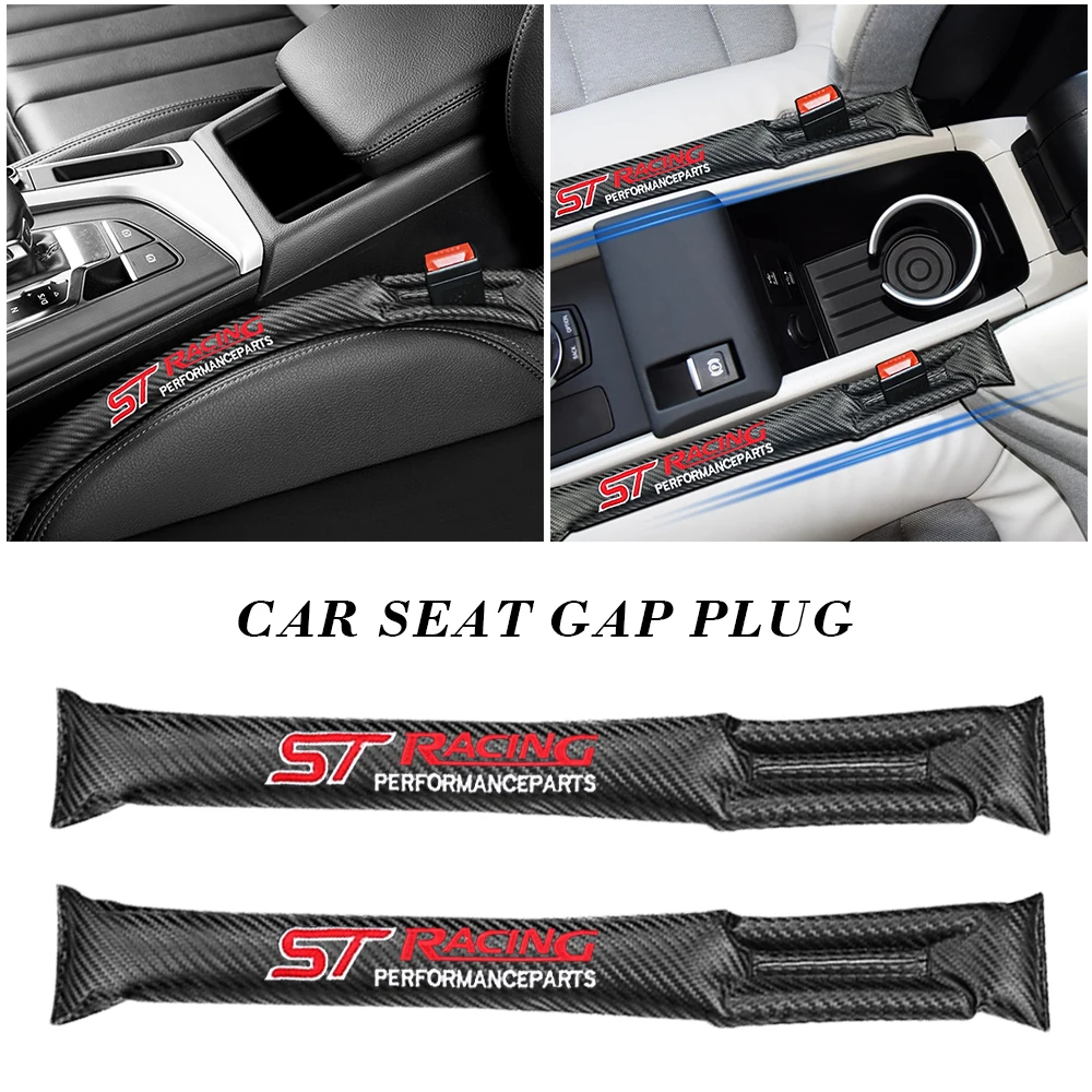 

1/2PCS Car Interior Seat Gap Plug Filler Modification For Ford ST Racing Fiesta Focus 2 3 Kuga Mondeo Mustang Auto Covers Badge