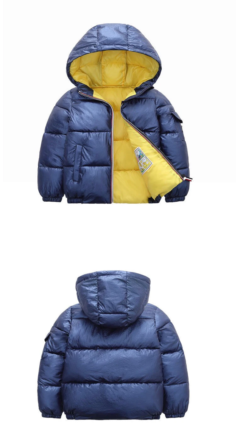 Детские пальто, пуховики, осенне-зимняя теплая куртка с капюшоном для мальчиков, пальто для девочек, верхняя одежда для малышей, Детская ветровка