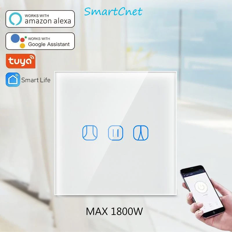 Tuya Smart Life шторка с WIFI переключатель для Электрический моторизованный занавес