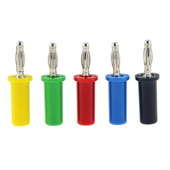 

5PCS 4mm Banana Plug Lantern Head For Audio Speaker Amplifier Cable Wire Power Screw Jack Banana Socket