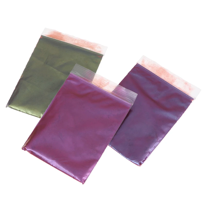 1bag 10g Pearlescent Pigment pearl Powder Car change color Eyeshadow Soap Chameleon Pigments Mica Powder Nail glitter