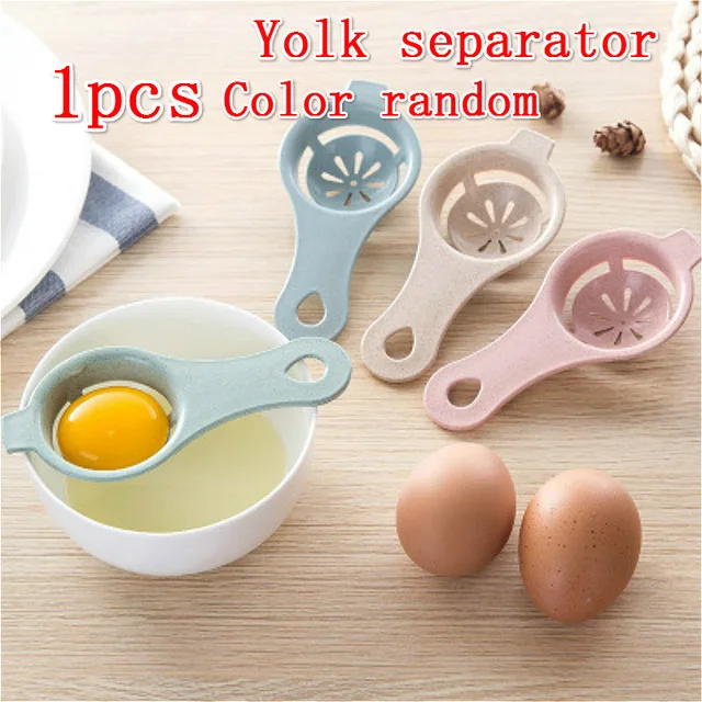 G 1PCS color random Кухонные принадлежности Инструменты сюрприз яйца белый желток отдельный яйцо белый сепаратор гаджет инструменты для приготовления пищи из нержавеющей стали венчики для яиц - Цвет: G 1PCS color random