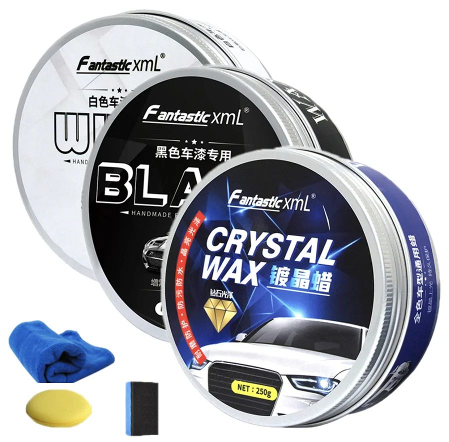 Car Wax Polish Crystal Plating Set Coating Formula Hard Glossy Waterproof Film