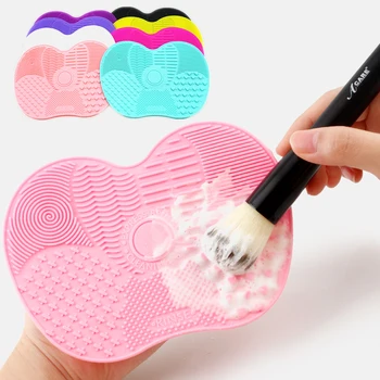 

Make Up Washing Brush Gel Cleaning Mat Scrubber Makeup Brush Cleaner Tool Pad Foundation Silicone Makeup Brush Scrubber Board