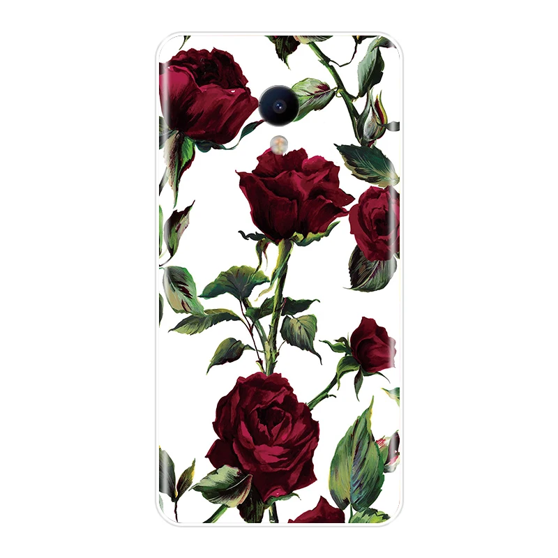 Soft TPU Phone Case For Meizu U10 U20 Pro 6 7 Plus Vintage Flowers Silicone Back Cover For Meizu 16th 16x 15 Lite 16 Plus Cases For Meizu