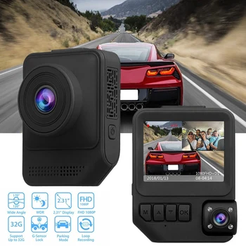 

New 2.3inch 1080P Dual Lens Car Dvr Camera Video Recorder G-Sensor Dash Camera Auto Video Recorder Driving Recorder