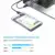 ORICO 2.5" Transparent HDD/SSD Case Type C SATA to USB3.1 Gen2 10Gbps External Hard Drive Enclosure Support UASP Protocol