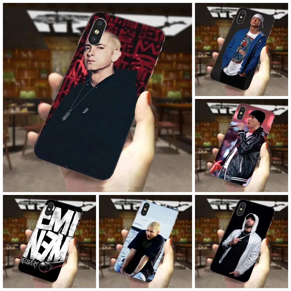 Мягкий ТПУ чехол для телефона в стиле хип хоп Rapper Eminem Rap Samsung Galaxy Note 5 8 9 S3 S4 S5 S6 S7 S8 S9