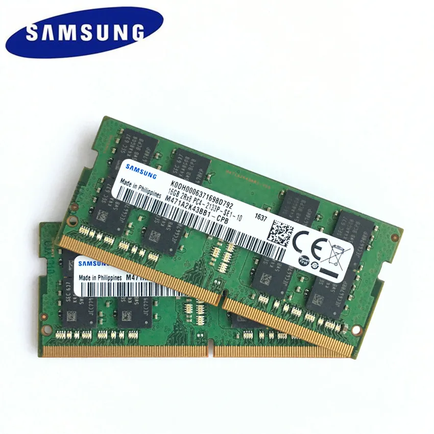Ноутбук Samsung DDR4 16 Гб 2RX8 PC4 2133P DIMM память для ноутбука 2133 МГц RAM|Оперативная память| |