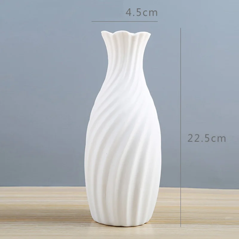 Высококачественная Современная фарфоровая декоративная настольная ваза, европейские керамические белые керамические художественные цветы, декоративная ваза для украшения дома - Цвет: style 11