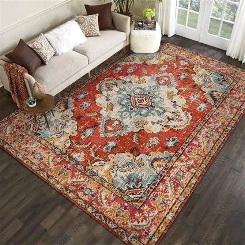 Персидский этнический Винтажный стиль ковры для гостиной 3D печать спальни ковры декоративные ковровая зона нескользящий коврик моющийся - Цвет: 14