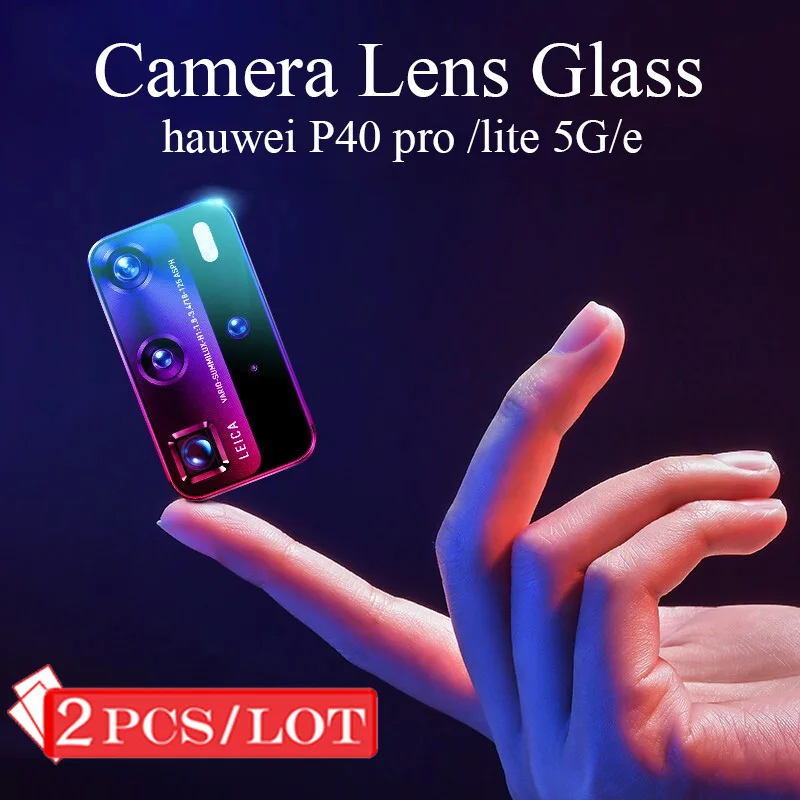 2Pcs Camera Lens Per Huawei P40 Lite 5G Pro Plus Della Protezione In Vetro Temperato Huawei P40 Lite P40 Pro + Più Indietro Pellicola Caso Della Coper