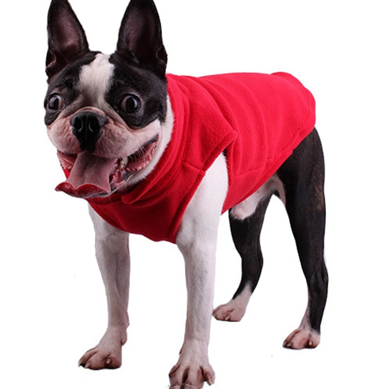 Pet Dogs Clothes Winter Fleece Costumes Puppy Bulldog Clothing Jacket For Small Dogs Chihuahua Dog Vests